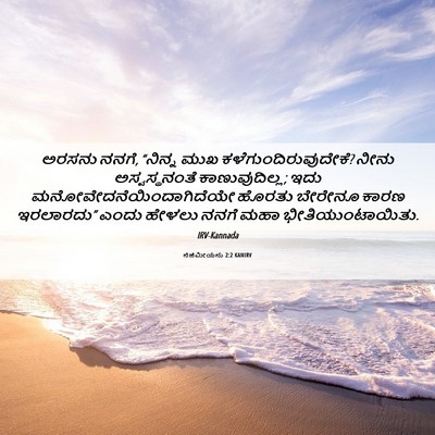 Picture 06 - ನೆಹೆಮೀಯನು 2:2 KANIRV - ಅರಸನು ನನಗೆ, “ನಿನ್ನ - Bible Verse Picture