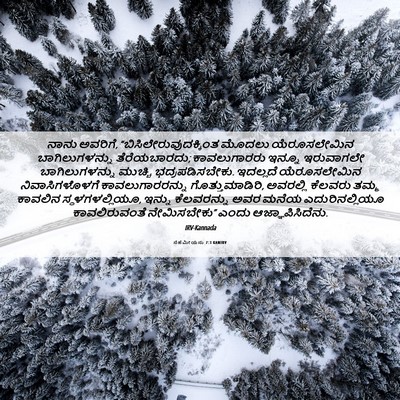 Picture 06 - ನೆಹೆಮೀಯನು 7:3 KANIRV - ನಾನು ಅವರಿಗೆ, - Bible Verse Picture