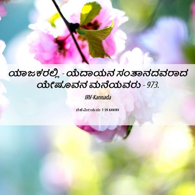 Picture 06 - ನೆಹೆಮೀಯನು 7:39 KANIRV - ಯಾಜಕರಲ್ಲಿ - ಯೆದಾಯನ - Bible Verse Picture