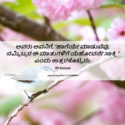 Picture 06 - ನ್ಯಾಯಸ್ಥಾಪಕರು 11:10 KANIRV - ಅವರು ಅವನಿಗೆ, - Bible Verse Picture