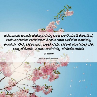 Picture 06 - ನ್ಯಾಯಸ್ಥಾಪಕರು 11:19 KANIRV - ತರುವಾಯ ಅವರು - Bible Verse Picture