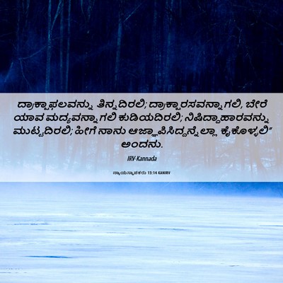Picture 06 - ನ್ಯಾಯಸ್ಥಾಪಕರು 13:14 KANIRV - ದ್ರಾಕ್ಷಾಫಲವನ್ನು - Bible Verse Picture