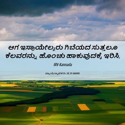 Picture 06 - ನ್ಯಾಯಸ್ಥಾಪಕರು 20:29 KANIRV - ಆಗ ಇಸ್ರಾಯೇಲ್ಯರು - Bible Verse Picture