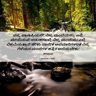 Picture 06 - ಪರಮಗೀತೆ 1:7 KANIRV - ನನ್ನ - Bible Verse Picture