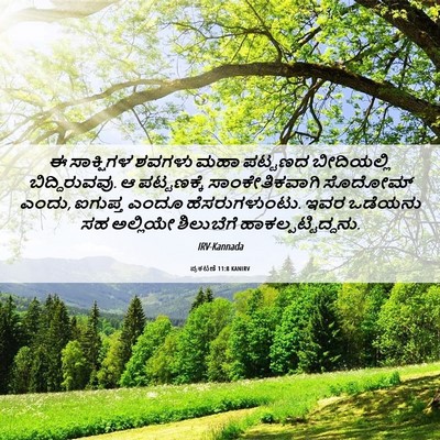Picture 06 - ಪ್ರಕಟಣೆ 11:8 KANIRV - ಈ ಸಾಕ್ಷಿಗಳ ಶವಗಳು - Bible Verse Picture