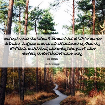Picture 06 - ಪ್ರಕಟಣೆ 5:11 KANIRV - ಇದಲ್ಲದೆ ನಾನು - Bible Verse Picture