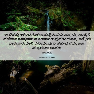 Picture 06 - ಪ್ರಲಾಪಗಳು 1:16 KANIRV - ಈ ವಿಪತ್ತುಗಳಿಂದ - Bible Verse Picture