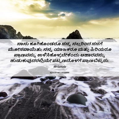 Picture 06 - ಪ್ರಲಾಪಗಳು 1:19 KANIRV - ನಾನು ಕೂಗಿಕೊಂಡರೂ - Bible Verse Picture