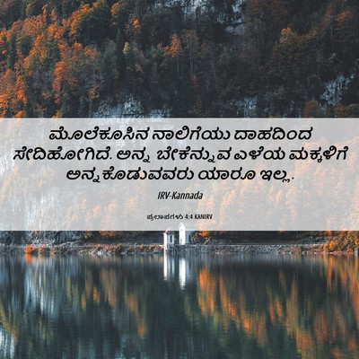 Picture 06 - ಪ್ರಲಾಪಗಳು 4:4 KANIRV - ಮೊಲೆಕೂಸಿನ - Bible Verse Picture