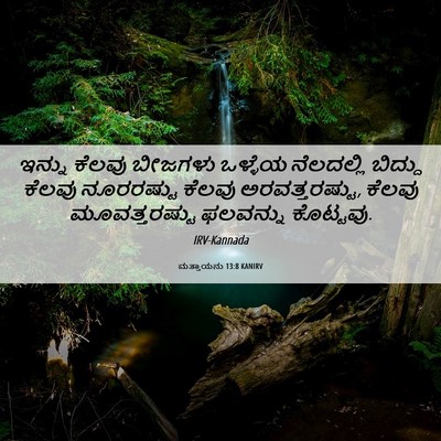 Picture 06 - ಮತ್ತಾಯನು 13:8 KANIRV - ಇನ್ನು ಕೆಲವು - Bible Verse Picture