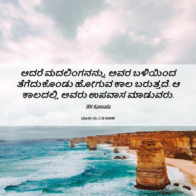 Picture 06 - ಮಾರ್ಕನು 2:20 KANIRV - ಆದರೆ ಮದಲಿಂಗನನ್ನು - Bible Verse Picture