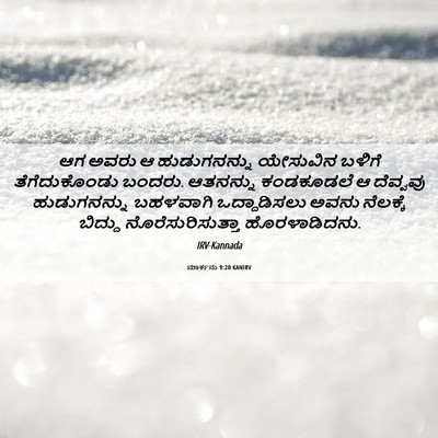 Picture 06 - ಮಾರ್ಕನು 9:20 KANIRV - ಆಗ ಅವರು ಆ - Bible Verse Picture