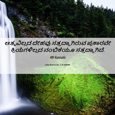 Picture 06 - ಯಾಕೋಬನು 2:26 KANIRV - ಆತ್ಮವಿಲ್ಲದ ದೇಹವು - Bible Verse Picture