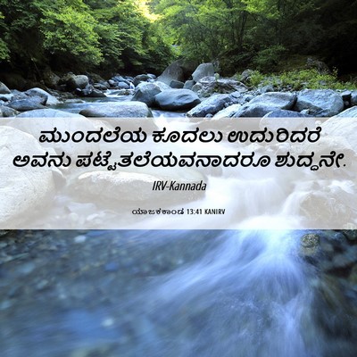 Picture 06 - ಯಾಜಕಕಾಂಡ 13:41 KANIRV - ಮುಂದಲೆಯ ಕೂದಲು - Bible Verse Picture