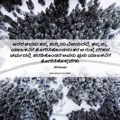 Picture 06 - ಯಾಜಕಕಾಂಡ 13:7 KANIRV - ಆದರೆ ಅವನು ತನ್ನ - Bible Verse Picture