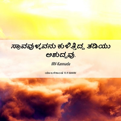 Picture 06 - ಯಾಜಕಕಾಂಡ 15:9 KANIRV - ಸ್ರಾವವುಳ್ಳವನು - Bible Verse Picture