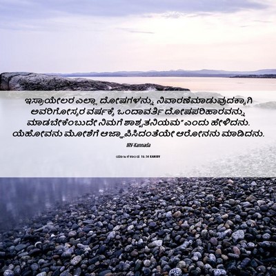 Picture 06 - ಯಾಜಕಕಾಂಡ 16:34 KANIRV - ಇಸ್ರಾಯೇಲರ ಎಲ್ಲಾ - Bible Verse Picture