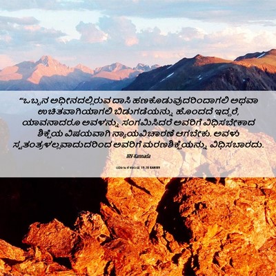 Picture 06 - ಯಾಜಕಕಾಂಡ 19:20 KANIRV - “‘ಒಬ್ಬನ - Bible Verse Picture