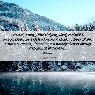 Picture 06 - ಯಾಜಕಕಾಂಡ 20:22 KANIRV - “‘ಈ ನನ್ನ - Bible Verse Picture