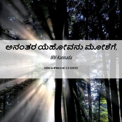 Picture 06 - ಯಾಜಕಕಾಂಡ 6:8 KANIRV - ಅನಂತರ ಯೆಹೋವನು - Bible Verse Picture