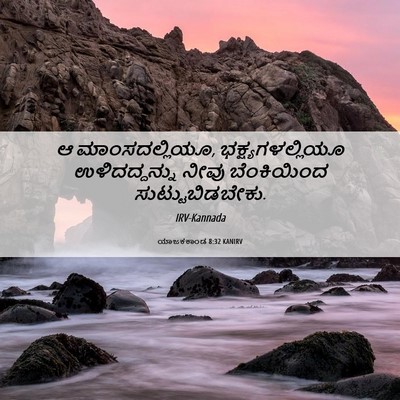 Picture 06 - ಯಾಜಕಕಾಂಡ 8:32 KANIRV - ಆ ಮಾಂಸದಲ್ಲಿಯೂ, - Bible Verse Picture