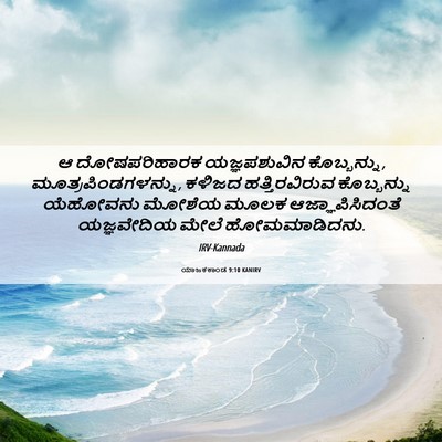 Picture 06 - ಯಾಜಕಕಾಂಡ 9:10 KANIRV - ಆ ದೋಷಪರಿಹಾರಕ - Bible Verse Picture