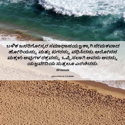 Picture 06 - ಯಾಜಕಕಾಂಡ 9:18 KANIRV - ಬಳಿಕ ಜನರಿಗೋಸ್ಕರ - Bible Verse Picture