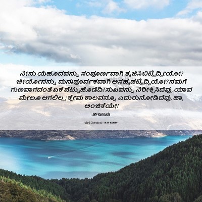 Picture 06 - ಯೆರೆಮೀಯನು 14:19 KANIRV - ನೀನು ಯೆಹೂದವನ್ನು - Bible Verse Picture