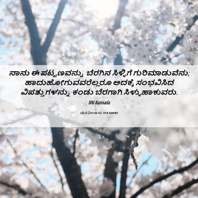 Picture 06 - ಯೆರೆಮೀಯನು 19:8 KANIRV - ನಾನು ಈ ಪಟ್ಟಣವನ್ನು - Bible Verse Picture