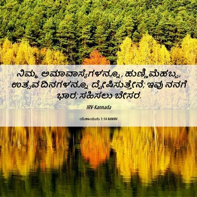 Picture 06 - ಯೆಶಾಯನು 1:14 KANIRV - ನಿಮ್ಮ - Bible Verse Picture