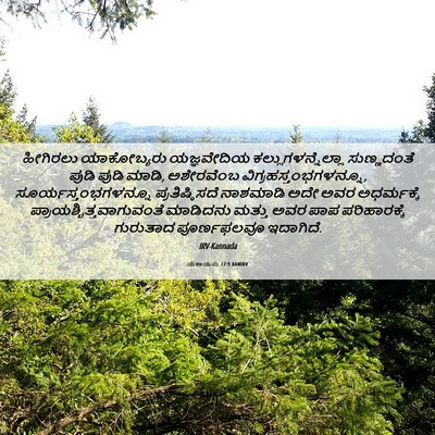 Picture 06 - ಯೆಶಾಯನು 27:9 KANIRV - ಹೀಗಿರಲು ಯಾಕೋಬ್ಯರು - Bible Verse Picture