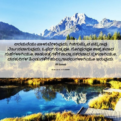 Picture 06 - ಯೆಶಾಯನು 32:14 KANIRV - ಅರಮನೆಯು - Bible Verse Picture