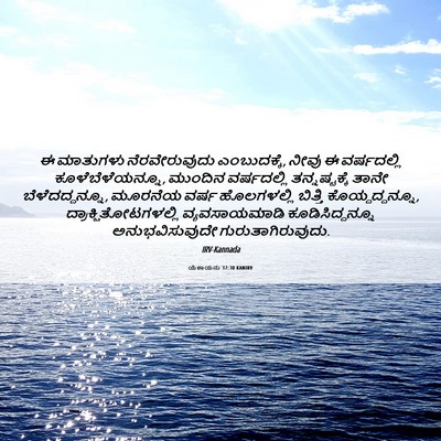 Picture 06 - ಯೆಶಾಯನು 37:30 KANIRV - ಈ ಮಾತುಗಳು - Bible Verse Picture