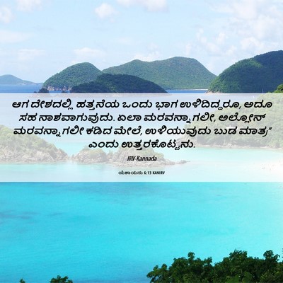 Picture 06 - ಯೆಶಾಯನು 6:13 KANIRV - ಆಗ ದೇಶದಲ್ಲಿ - Bible Verse Picture