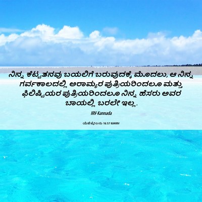 Picture 06 - ಯೆಹೆಜ್ಕೇಲನು 16:57 KANIRV - ನಿನ್ನ ಕೆಟ್ಟತನವು - Bible Verse Picture
