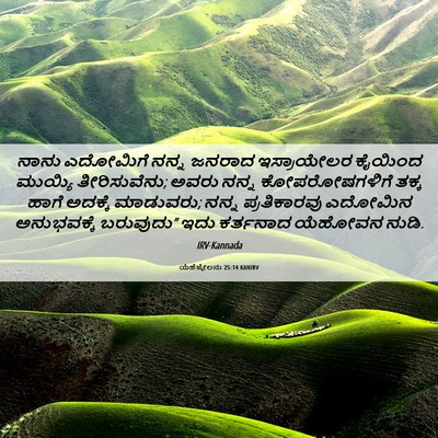 Picture 06 - ಯೆಹೆಜ್ಕೇಲನು 25:14 KANIRV - ನಾನು ಎದೋಮಿಗೆ ನನ್ನ - Bible Verse Picture