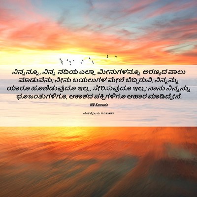 Picture 06 - ಯೆಹೆಜ್ಕೇಲನು 29:5 KANIRV - ನಿನ್ನನ್ನೂ, ನಿನ್ನ - Bible Verse Picture