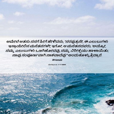 Picture 06 - ಯೆಹೆಜ್ಕೇಲನು 37:11 KANIRV - ಆಮೇಲೆ ಆತನು ನನಗೆ - Bible Verse Picture