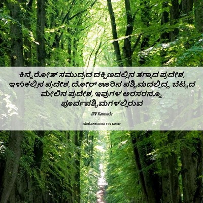 Picture 06 - ಯೆಹೋಶುವನು 11:2 KANIRV - ಕಿನ್ನೆರೋತ್ - Bible Verse Picture
