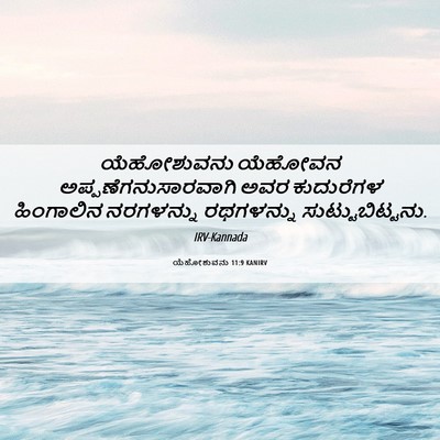 Picture 06 - ಯೆಹೋಶುವನು 11:9 KANIRV - ಯೆಹೋಶುವನು ಯೆಹೋವನ - Bible Verse Picture