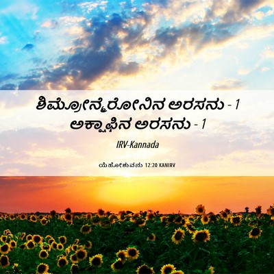 Picture 06 - ಯೆಹೋಶುವನು 12:20 KANIRV - ಶಿಮ್ರೋನ್ಮೆರೋನಿನ - Bible Verse Picture