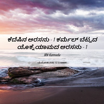 Picture 06 - ಯೆಹೋಶುವನು 12:22 KANIRV - ಕೆದೆಷಿನ ಅರಸನು - 1 - Bible Verse Picture