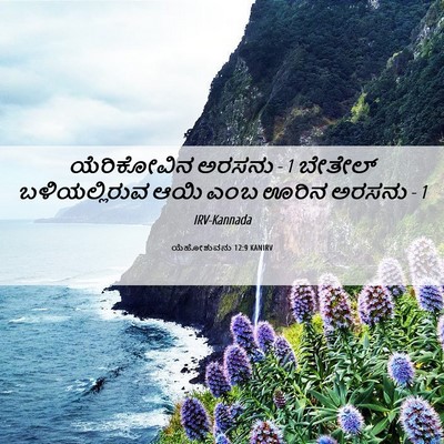 Picture 06 - ಯೆಹೋಶುವನು 12:9 KANIRV - ಯೆರಿಕೋವಿನ ಅರಸನು - 1 - Bible Verse Picture