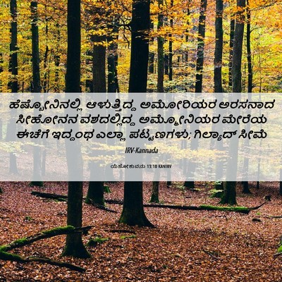 Picture 06 - ಯೆಹೋಶುವನು 13:10 KANIRV - ಹೆಷ್ಬೋನಿನಲ್ಲಿ - Bible Verse Picture