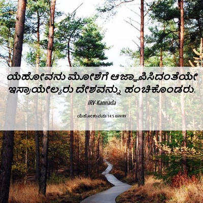 Picture 06 - ಯೆಹೋಶುವನು 14:5 KANIRV - ಯೆಹೋವನು ಮೋಶೆಗೆ - Bible Verse Picture