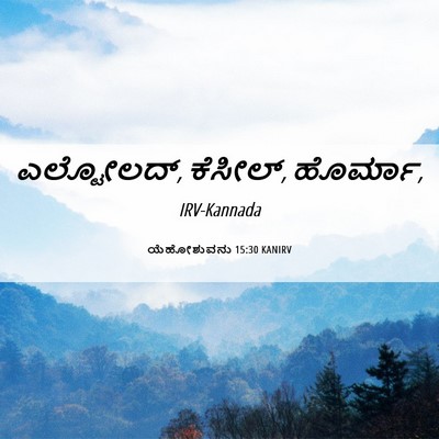 Picture 06 - ಯೆಹೋಶುವನು 15:30 KANIRV - ಎಲ್ಟೋಲದ್, ಕೆಸೀಲ್, - Bible Verse Picture