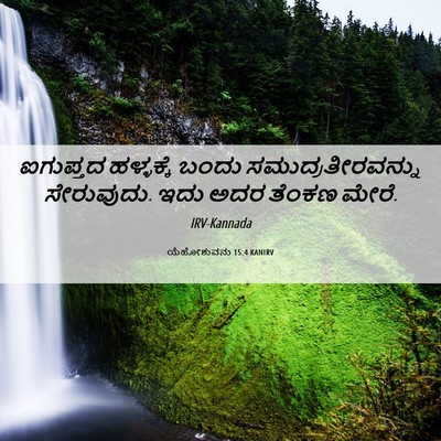 Picture 06 - ಯೆಹೋಶುವನು 15:4 KANIRV - ಐಗುಪ್ತದ ಹಳ್ಳಕ್ಕೆ - Bible Verse Picture