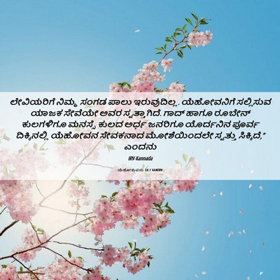Picture 06 - ಯೆಹೋಶುವನು 18:7 KANIRV - ಲೇವಿಯರಿಗೆ ನಿಮ್ಮ - Bible Verse Picture