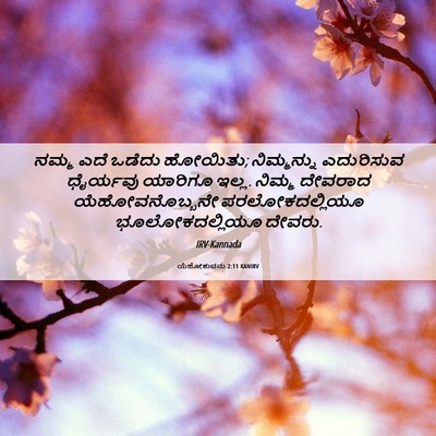 Picture 06 - ಯೆಹೋಶುವನು 2:11 KANIRV - ನಮ್ಮ ಎದೆ ಒಡೆದು - Bible Verse Picture