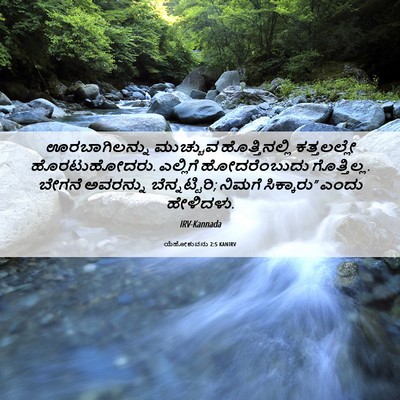 Picture 06 - ಯೆಹೋಶುವನು 2:5 KANIRV - ಊರಬಾಗಿಲನ್ನು - Bible Verse Picture